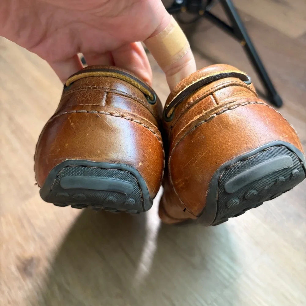 Curt & Larson Santos Tan Leather Driving Loafers Mens‎ 8.5 Brown Slip On Shoes